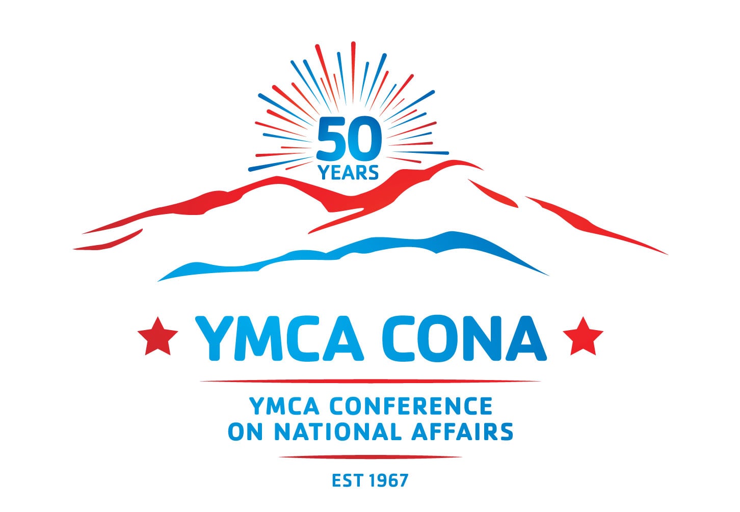 CONA 50th anniversary mountain logo